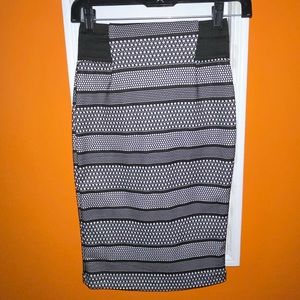 Black and white skirt